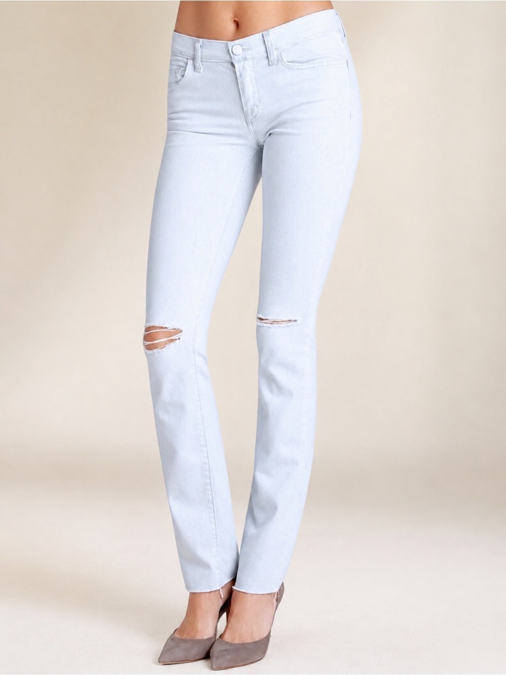 J Brand 811C032 Super Skinny Leg Mid Rise Rail - Runaway - Denim Jeans Pant - 26